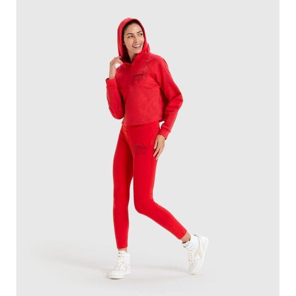Diadora Red Cotton Women's Sweatshirt - Picture 3 of 6